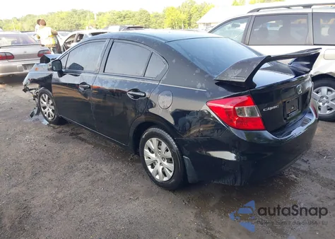 2012 Honda Civic Lx z USA, uszkodzony, nr VIN 2HGFB2F59CH560491